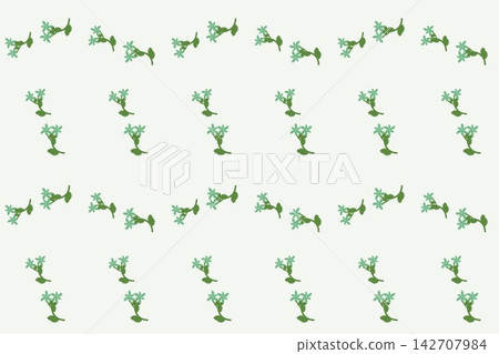 Seamless green pattern of toothed leaves and roses Seamless green pattern of toothed leaves and roses 142707984