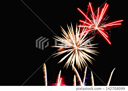 pyrotechnic, fireworks, colorful 142708099
