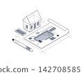 House project concept,construction architectural model, residential family small house 142708585