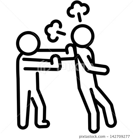 Easy-to-use black pictogram: Unauthorized entry Easy-to-use black pictogram: Unauthorized entry 142709277