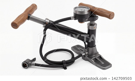 High pressure floor bicycle pump with wooden handles and pressure gauge pressure inflator maintenance equipment accessory workshop pneumatic mechanical professional instrument transportatio High pressure floor bicycle pump with wooden handles and pressure gauge pressure inflator maintenance equipment accessory workshop pneumatic mechanical professional instrument transportatio 142709503