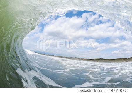 View from within the waves at Kugenuma Beach, Shonan View from within the waves at Kugenuma Beach, Shonan 142710771