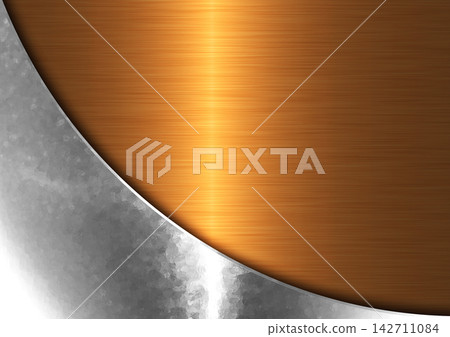 A luxurious abstract background with silver and gold metal plates. A luxurious abstract background with silver and gold metal plates. 142711084