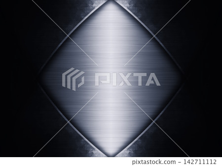 Abstract background material of a glossy silver metal plate Abstract background material of a glossy silver metal plate 142711112