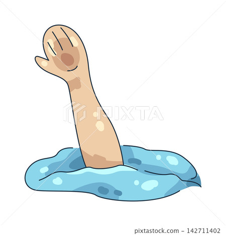 Illustration of drowning 142711402