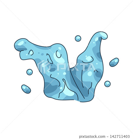 Illustration of water splash Illustration of water splash 142711403