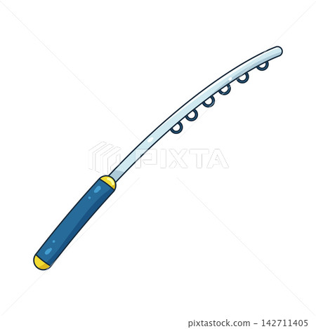 Illustration of fishing rod Illustration of fishing rod 142711405