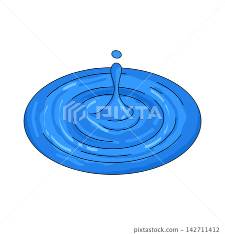 Illustration of ripple Illustration of ripple 142711412