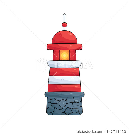 Illustration of lighthouse Illustration of lighthouse 142711420