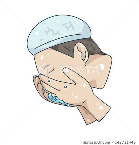 Illustration of clean face Illustration of clean face 142711442