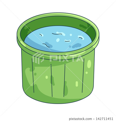 Illustration of small bucket Illustration of small bucket 142711451