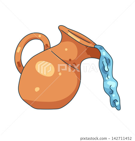 Illustration of pour from jug Illustration of pour from jug 142711452