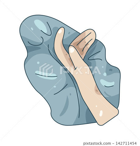 Illustration of towel use Illustration of towel use 142711454