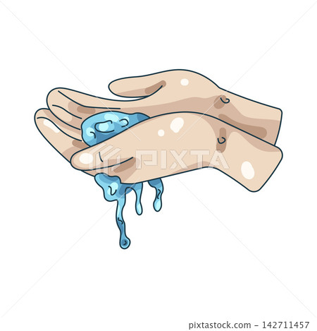 Illustration of wet hands Illustration of wet hands 142711457