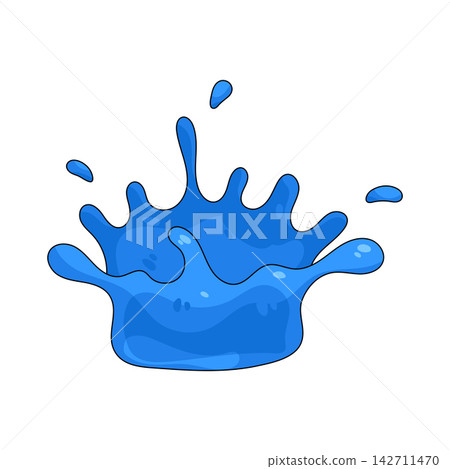 Illustration of water splash Illustration of water splash 142711470