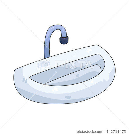 Illustration of wash basin Illustration of wash basin 142711475