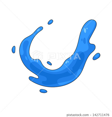 Illustration of water flow Illustration of water flow 142711476