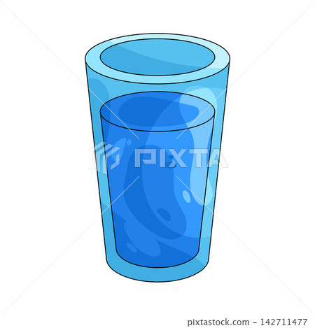 Illustration of water cup Illustration of water cup 142711477