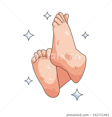 Illustration of clean feet Illustration of clean feet 142711481