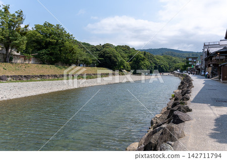 Blue sky and the beautiful Isuzu River Blue sky and the beautiful Isuzu River 142711794