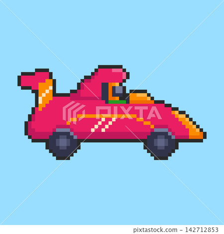 Pixel art Sports Car game asset design Pixel art Sports Car game asset design 142712853