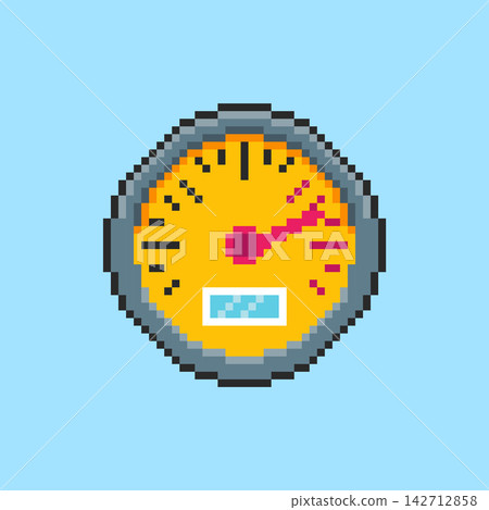 Pixel art Speedometer Gauge game asset design Pixel art Speedometer Gauge game asset design 142712858