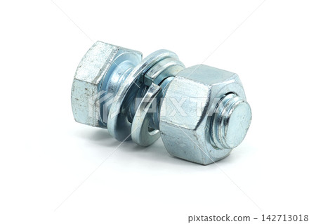 Industrial Zinc Plated Steel Bolt Assembled with Nut Spring Washer and Flat Washer Industrial Zinc Plated Steel Bolt Assembled with Nut Spring Washer and Flat Washer 142713018