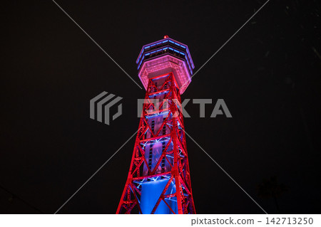 博多港塔夜景燈火輝煌 博多港塔夜景燈火輝煌 142713250