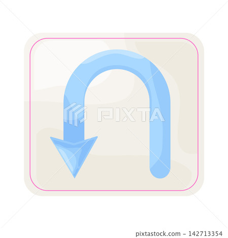 Illustration of U-Turn 142713354