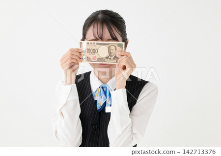 A woman with money A woman with money 142713376