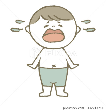 Child wearing a light blue swimsuit Child wearing a light blue swimsuit 142713741