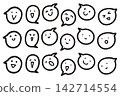 對話框、微笑、笑臉、顏色 142714554