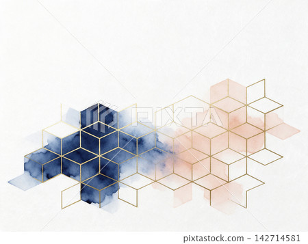 以白色和紙為底,飾以傳統的玳瑁紋樣,並穿插金色幾何線條。 以白色和紙為底,飾以傳統的玳瑁紋樣,並穿插金色幾何線條。 142714581
