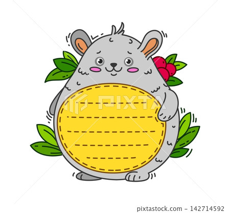 Hamster cheerful cartoon animal kids memo note template. Diary label, child schedule vector memo note. Kid to do list frame or cute wild rodent animal scrapbook sticker with funny hamster character Hamster cheerful cartoon animal kids memo note template. Diary label, child schedule vector memo note. Kid to do list frame or cute wild rodent animal scrapbook sticker with funny hamster character 142714592