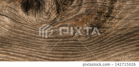 Close-up view of weathered wooden surface showcasing intricate grain patterns and textures, highlighting natural imperfections and rustic charm in a neutral color palette Close-up view of weathered wooden surface showcasing intricate grain patterns and textures, highlighting natural imperfections and rustic charm in a neutral color palette 142715026