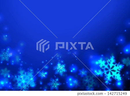 A sparkling navy blue background and snow A sparkling navy blue background and snow 142715249