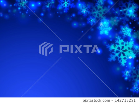 A sparkling navy blue background and snow A sparkling navy blue background and snow 142715251