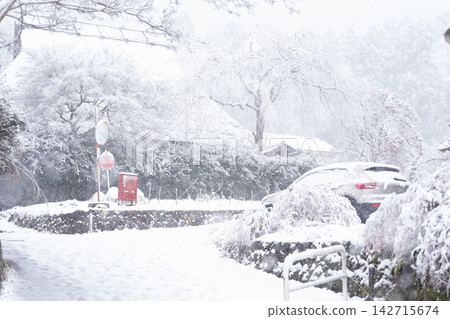 A snow-covered thatched village in Miyama-cho, Nantan City, Kyoto Prefecture, that looks like something out of a folktale. A snow-covered thatched village in Miyama-cho, Nantan City, Kyoto Prefecture, that looks like something out of a folktale. 142715674