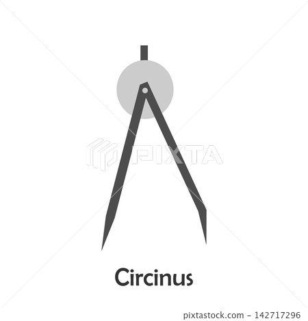 Circinus in cartoon style, school card for kid, preschool activity for children, vector illustration Circinus in cartoon style, school card for kid, preschool activity for children, vector illustration 142717296
