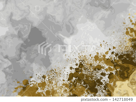 A luxurious backdrop of white marble and gold splatters. A luxurious backdrop of white marble and gold splatters. 142718049