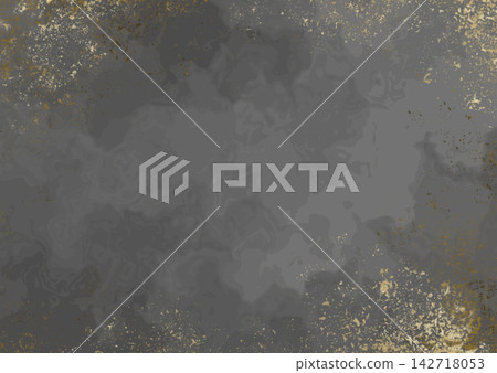 灰色大理石和金色潑濺的高端背景 灰色大理石和金色潑濺的高端背景 142718053