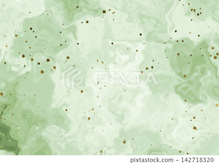 淺綠色大理石和金色潑濺營造出奢華的背景。 淺綠色大理石和金色潑濺營造出奢華的背景。 142718320