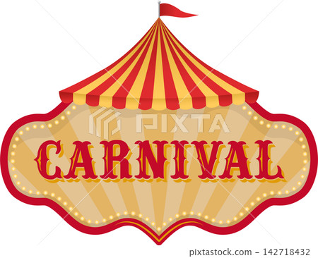 Carnival fun fair signage illustration Carnival fun fair signage illustration 142718432