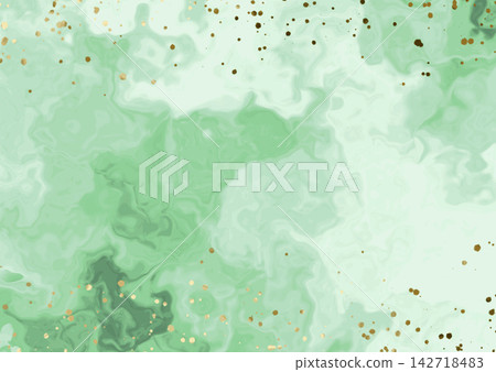 淺綠色大理石和金色潑濺的奢華背景 淺綠色大理石和金色潑濺的奢華背景 142718483