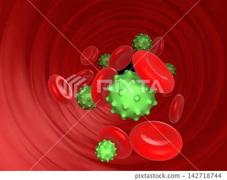 Virus in bloodstream 142718744