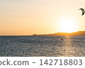 Landscape of paradise tropical beach, sunrise, sunset shot 142718803