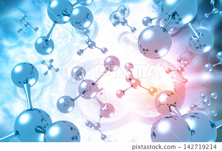 Atom molecule structure with scientific background Atom molecule structure with scientific background 142719214