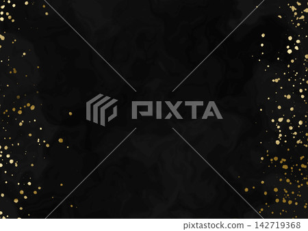 A luxurious background of black marble and gold splatters. A luxurious background of black marble and gold splatters. 142719368
