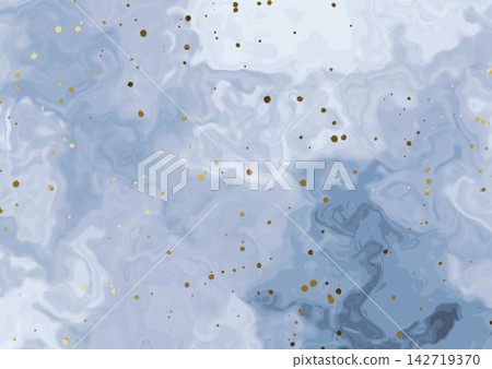 Luxury background of light blue marble and gold splatters. Luxury background of light blue marble and gold splatters. 142719370