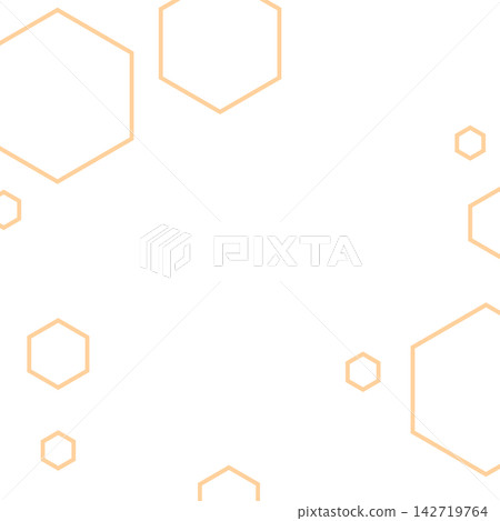簡約六邊形背景框 / 幾何圖案背景,由大小不一的散落六邊形組成 簡約六邊形背景框 / 幾何圖案背景,由大小不一的散落六邊形組成 142719764
